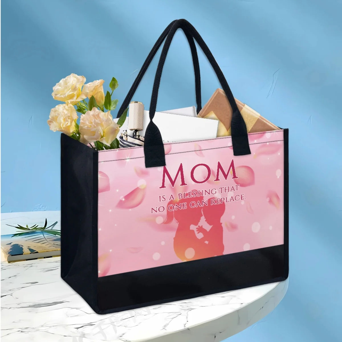 Floral Beach Tote Bags