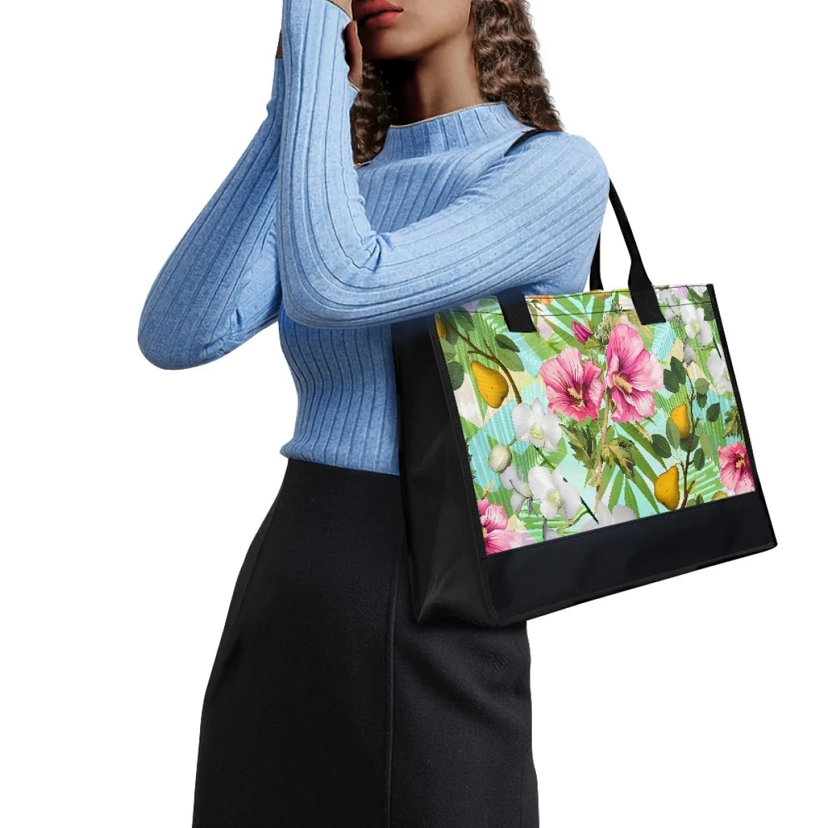 Floral Beach Tote Bags