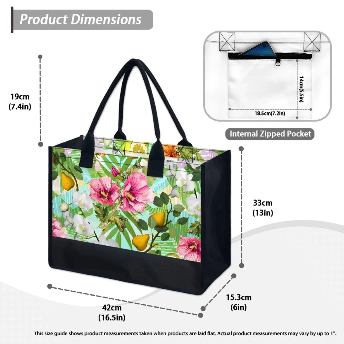 Floral Beach Tote Bags