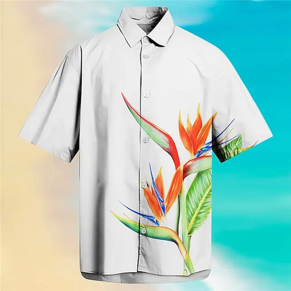 Hawaiian 3D floral shirts men