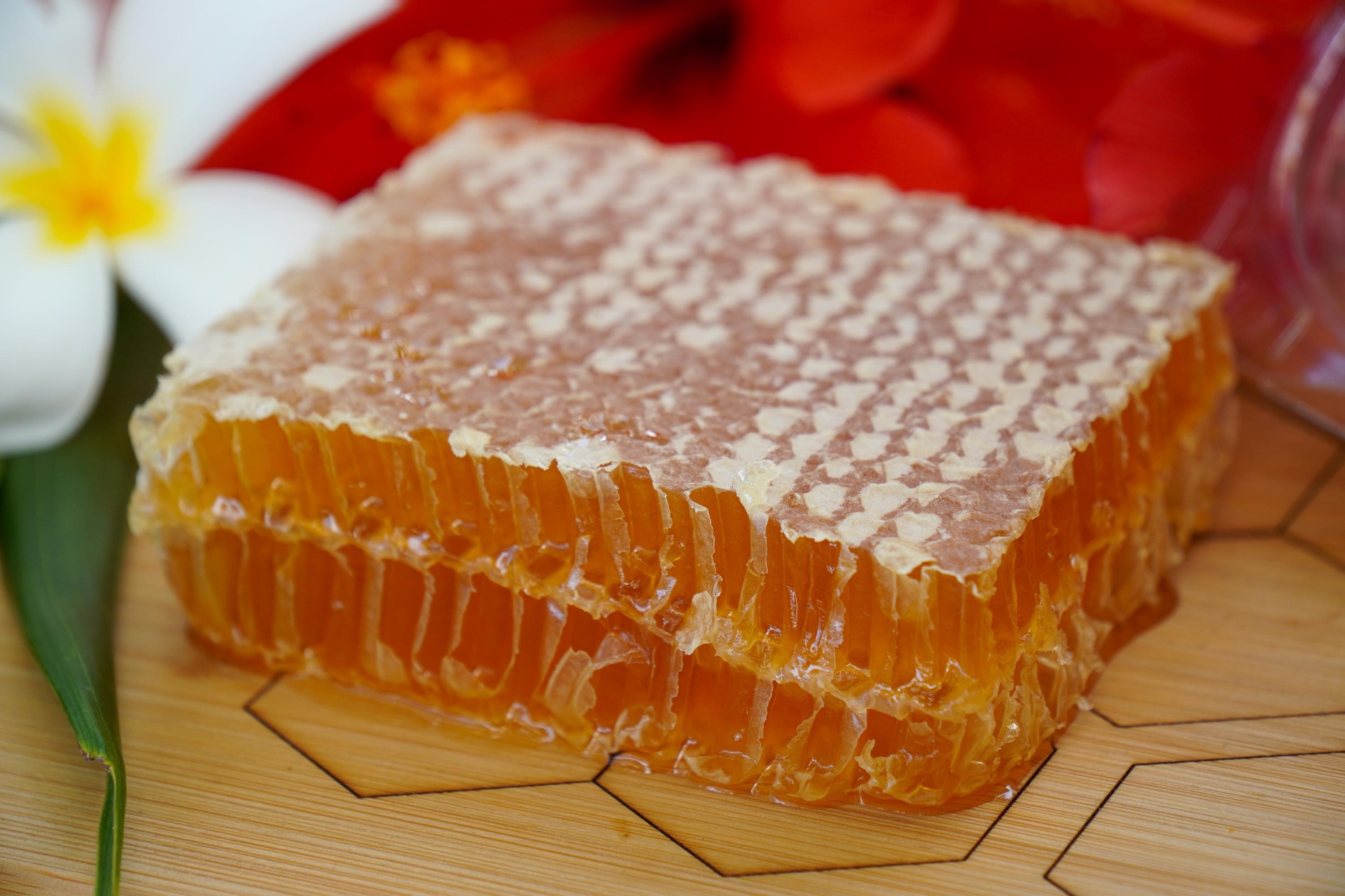 100% Pure Raw Maui Honey Comb